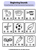 Beginning Sound Worksheet thumbnail 1