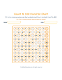 Count to 100 Hundred Chart Worksheets thumbnail 3