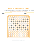 Count to 100 Hundred Chart Worksheets thumbnail 4