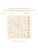 Count to 100 Hundred Chart Worksheets thumbnail 5