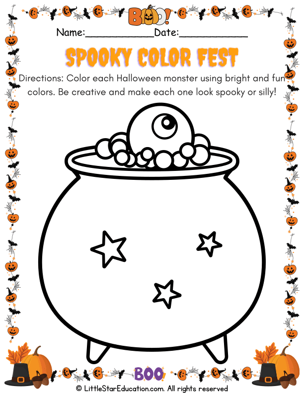Creative Halloween Monster Coloring