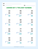 Elementary Addition Two Digit Numbers Basic thumbnail 2