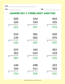 Elementary Math Three Digit Addition Basic thumbnail 2
