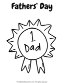 Fathers’ Day Coloring Worksheet thumbnail 5