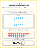 Grade 1 Addition Worksheets 1 to 10 thumbnail 2