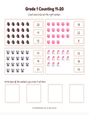 Grade 1 Counting 11 20 thumbnail 1