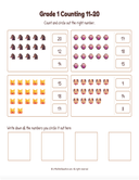 Grade 1 Counting 11 20 thumbnail 2