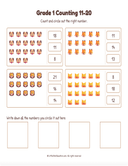 Grade 1 Counting 11 20 thumbnail 4