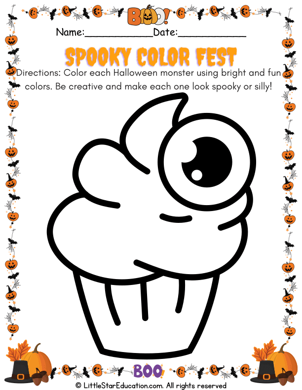 Halloween Art Creativity Monster Coloring