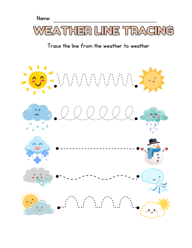 Line Tracing Pre Writing Activity