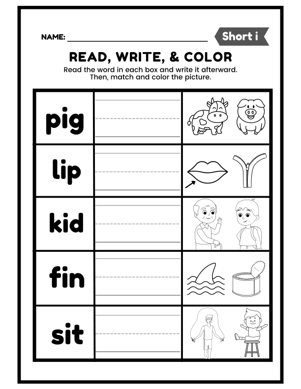 CVC Words: Consonant-Vowel-Consonant Words