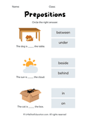 Prepositions Match Worksheet thumbnail 1