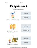 Prepositions Match Worksheet thumbnail 3