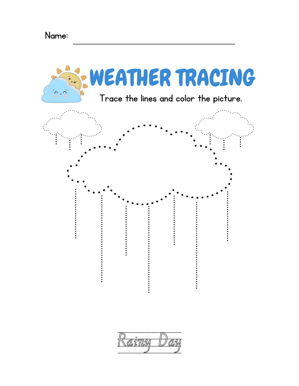 Science Weather Tracing Activity