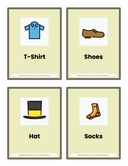 Kindergarten Clothing & Accessories Flash Cards thumbnail 1