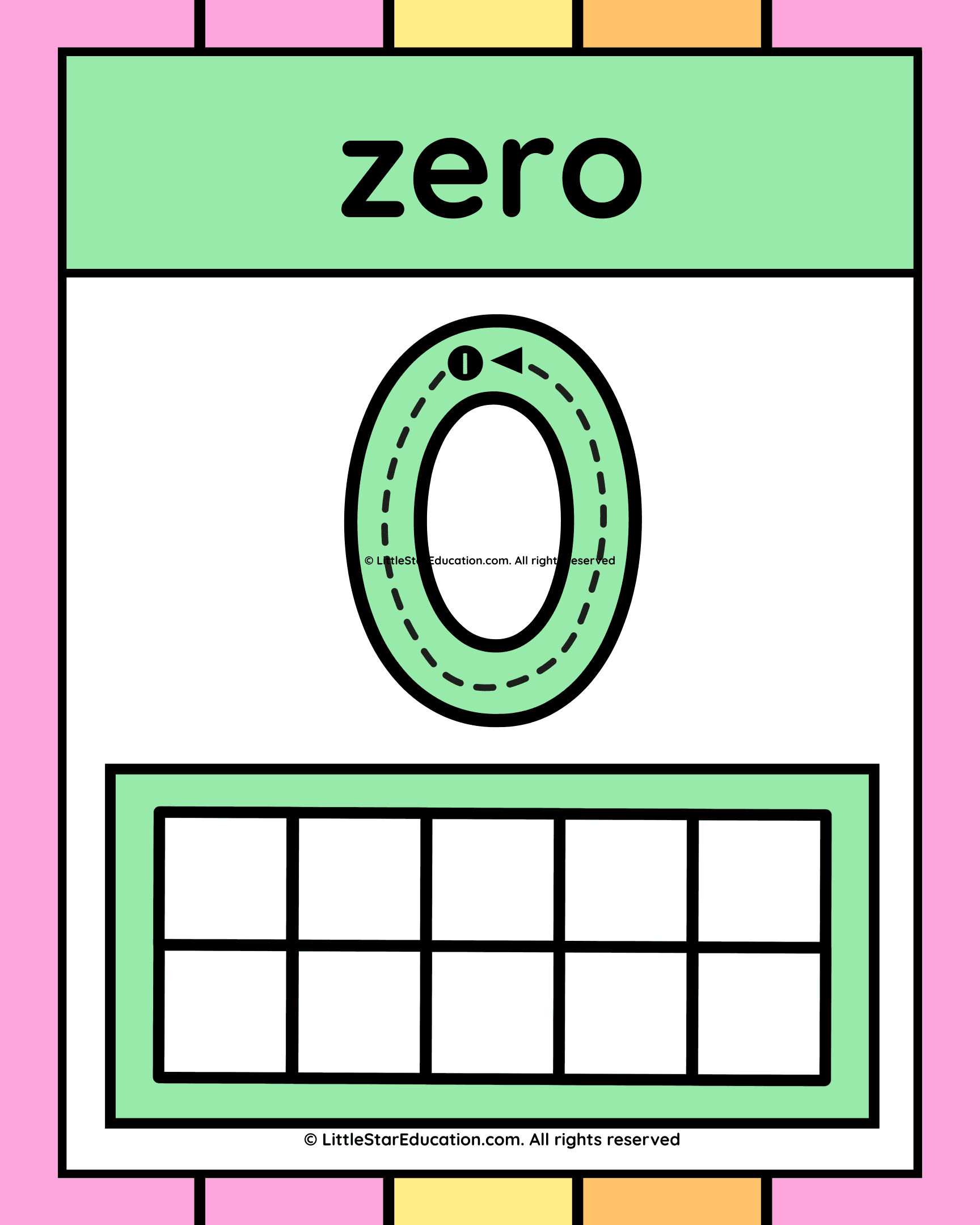 Number Mathematics Posters – Colorful Lined Style