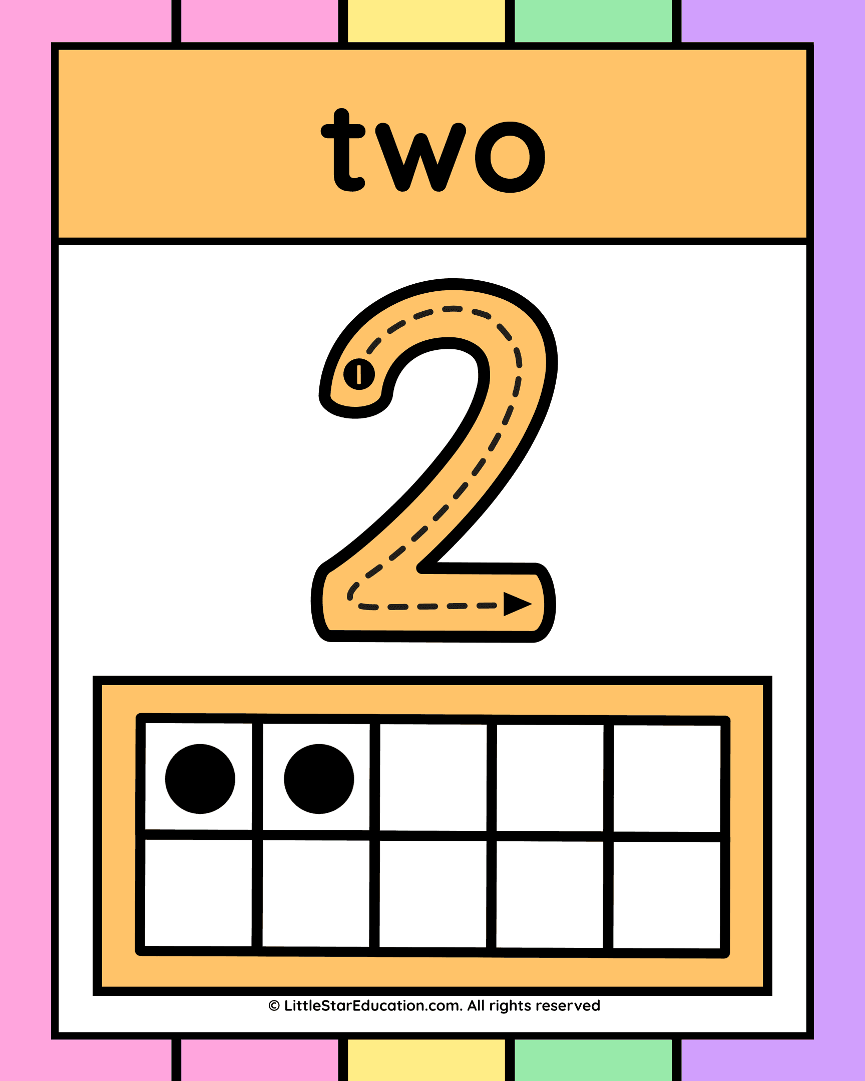 Number Mathematics Posters – Colorful Lined Style