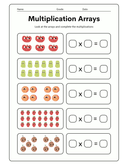 3rd Grade Multiplication with Arrays  Practice Worksheet thumbnail 4