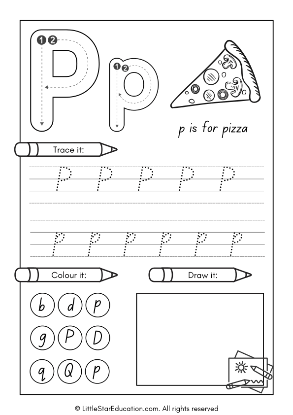 Alphabet Tracing Workbook A–Z for Preschool and Kindergarten  with Coloring & Drawing Activities