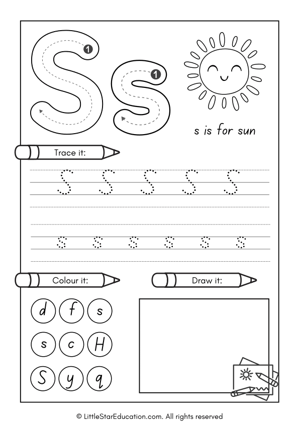 Alphabet Tracing Workbook A–Z for Preschool and Kindergarten  with Coloring & Drawing Activities