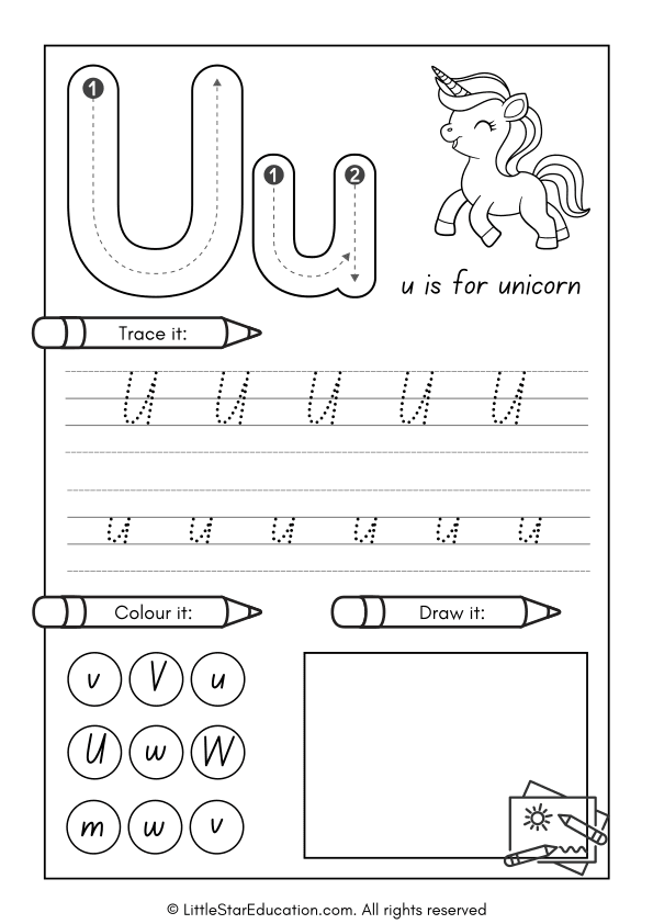 Alphabet Tracing Workbook A–Z for Preschool and Kindergarten  with Coloring & Drawing Activities