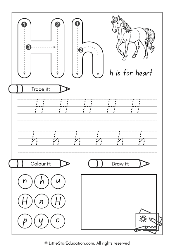 Alphabet Tracing Workbook A–Z for Preschool and Kindergarten  with Coloring & Drawing Activities