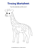 Animal Tracing and Coloring Workbook for Preschool Fine Motor Skills thumbnail 15