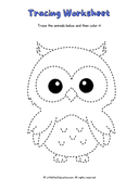 Animal Tracing and Coloring Workbook for Preschool Fine Motor Skills thumbnail 2