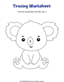 Animal Tracing and Coloring Workbook for Preschool Fine Motor Skills thumbnail 3