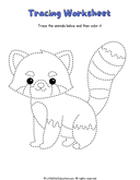Animal Tracing and Coloring Workbook for Preschool Fine Motor Skills thumbnail 6