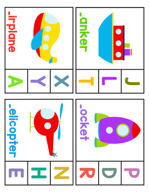 Beginning Sounds Workbook for Preschool and Kindergarten