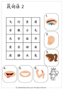Chinese Body Parts Vocabulary Workbook for Preschool and Kindergarten thumbnail 13