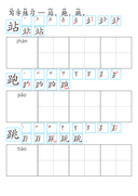 Chinese:  动作识字练习册 Chinese Action Words Writing and Vocabulary Practice for Kids thumbnail 4