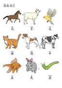 Chinese:  动物世界识字练习册 Chinese Animal Vocabulary and Writing Practice for Early Learners thumbnail 2