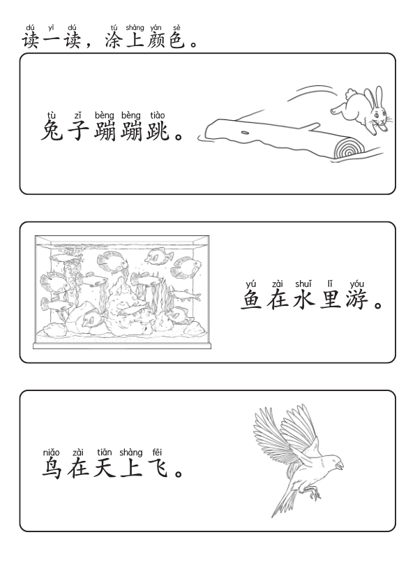 Chinese:  动物世界识字练习册 Chinese Animal Vocabulary and Writing Practice for Early Learners