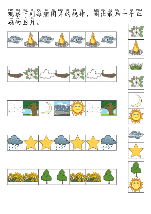 Chinese:  大自然识字练习册 Chinese Character Writing Practice: Nature Words Workbook for Early Learners