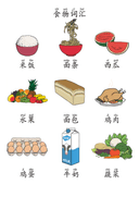 Chinese:  食物主题识字练习册 Chinese Food Vocabulary and Character Writing Practice for Kids thumbnail 2