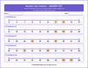 Counting forward up to 100-Number Line Workbook with Answer Keys thumbnail 10