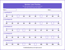 Counting forward up to 100-Number Line Workbook with Answer Keys thumbnail 13