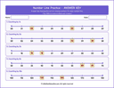 Counting forward up to 100-Number Line Workbook with Answer Keys thumbnail 14