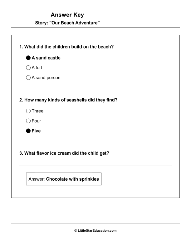 Grade 1 Reading Comprehension Workbook-Common Core