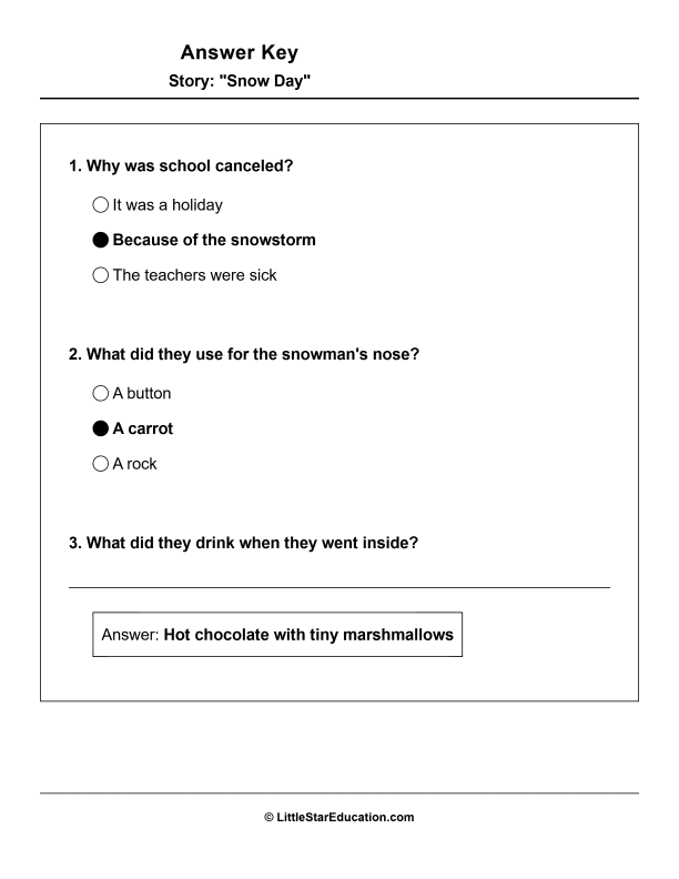 Grade 1 Reading Comprehension Workbook-Common Core