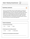 Grade 1 Reading Comprehension Workbook-Common Core thumbnail 29