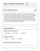 Grade 1 Reading Comprehension Workbook-Common Core thumbnail 3