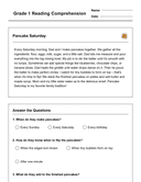 Grade 1 Reading Comprehension Workbook-Common Core thumbnail 35