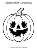 Halloween Coloring Pages for Preschool and Kindergarten Art thumbnail 1