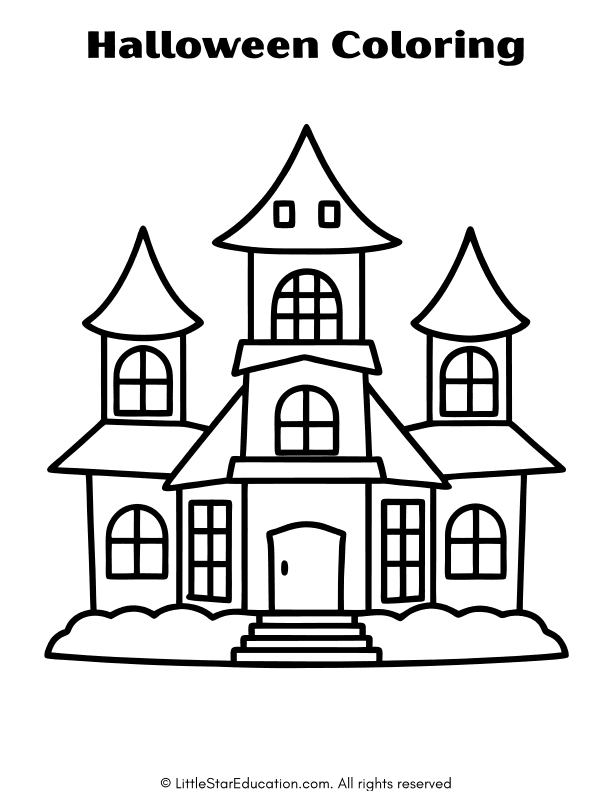 Halloween Coloring Pages for Preschool and Kindergarten Art