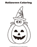 Halloween Coloring Pages for Preschool and Kindergarten Art thumbnail 11