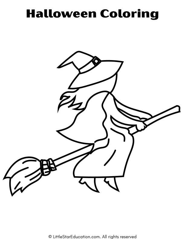 Halloween Coloring Pages for Preschool and Kindergarten Art