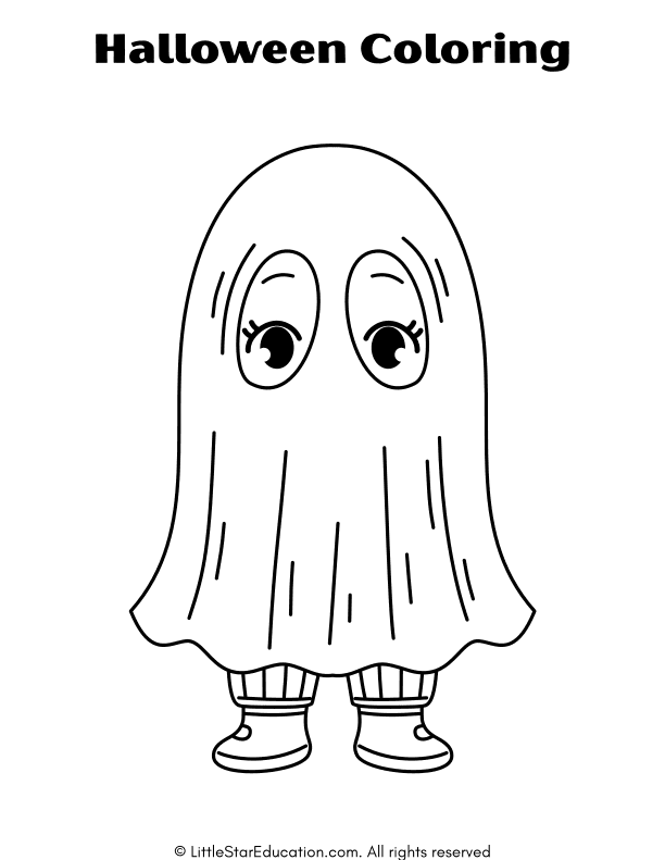 Halloween Coloring Pages for Preschool and Kindergarten Art